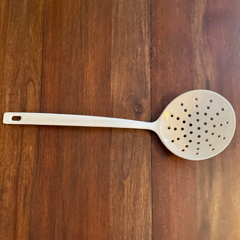 Copco Melamine White Skimmer Slotted Spoon Kitchen Utensil Dishwasher Safe